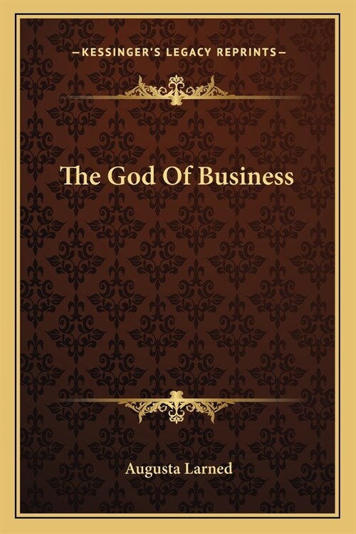 The God Of Business (Paperback)
