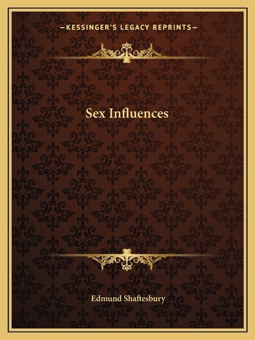 Sex Influences (Paperback)
