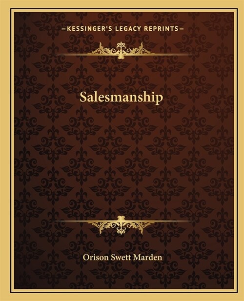 Salesmanship (Paperback)