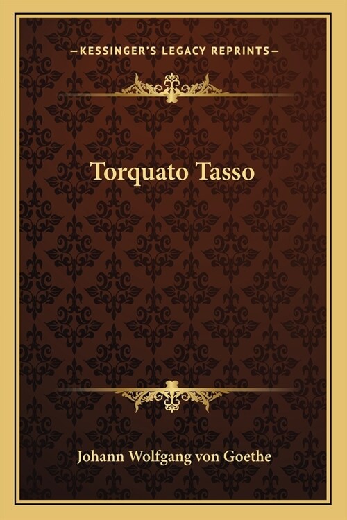 Torquato Tasso (Paperback)