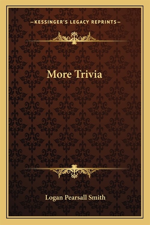 More Trivia (Paperback)