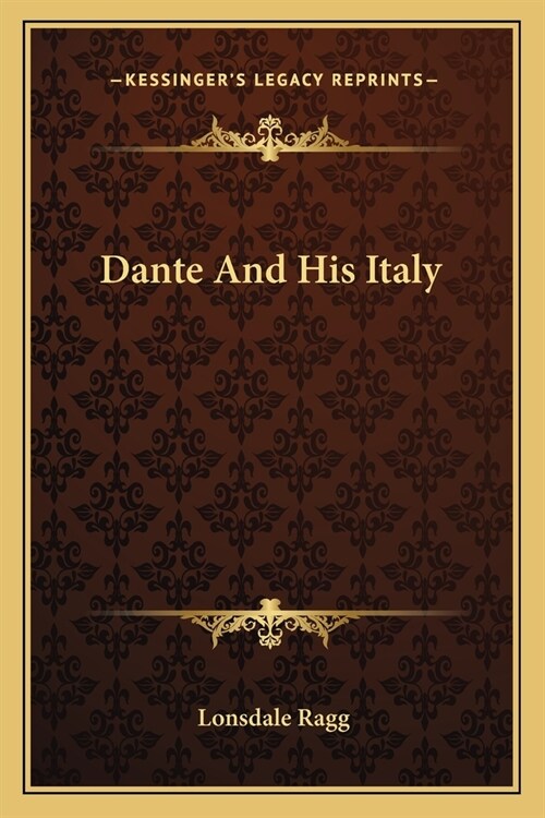 Dante And His Italy (Paperback)