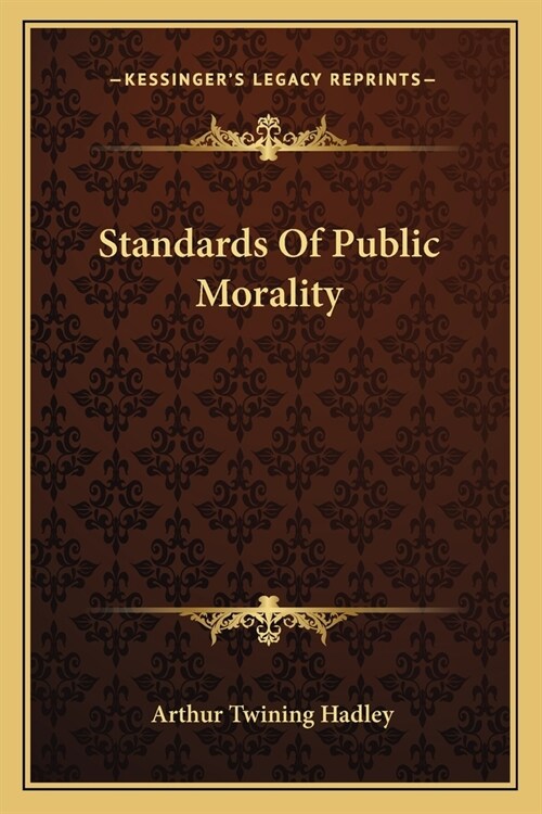 Standards Of Public Morality (Paperback)