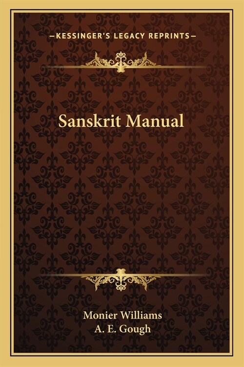 Sanskrit Manual (Paperback)