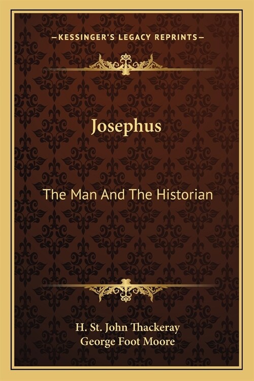 Josephus: The Man And The Historian (Paperback)