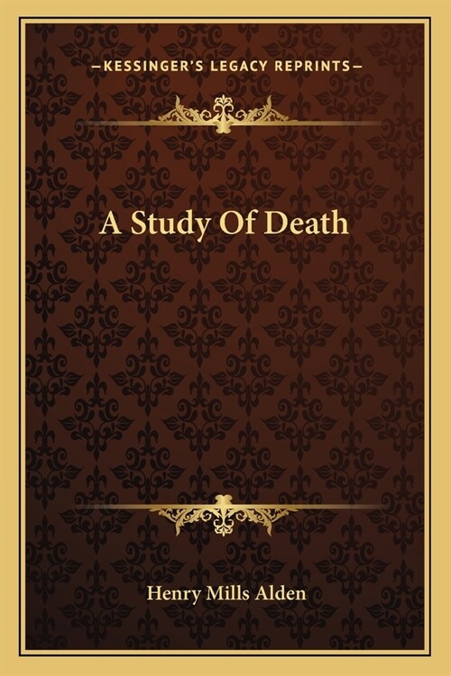 A Study Of Death (Paperback)