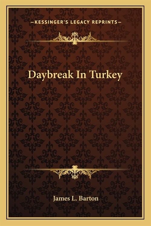 Daybreak In Turkey (Paperback)