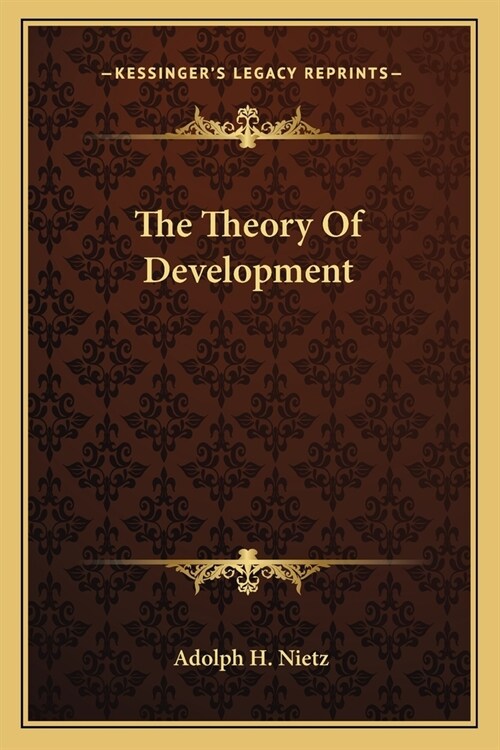 The Theory Of Development (Paperback)