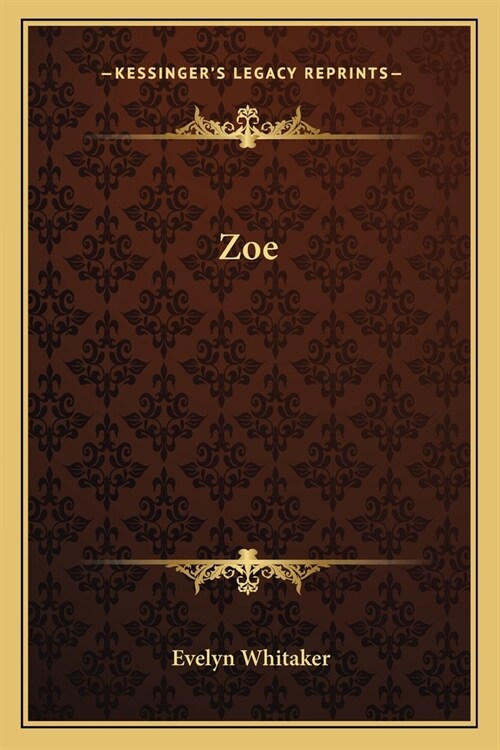 Zoe (Paperback)