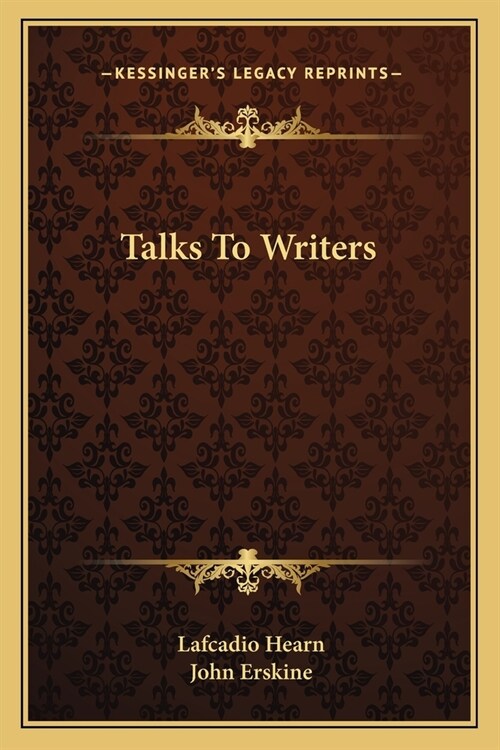 Talks To Writers (Paperback)