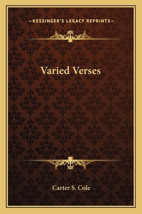 Varied Verses (Paperback)