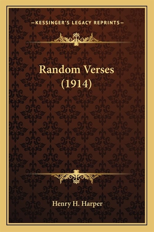 Random Verses (1914) (Paperback)