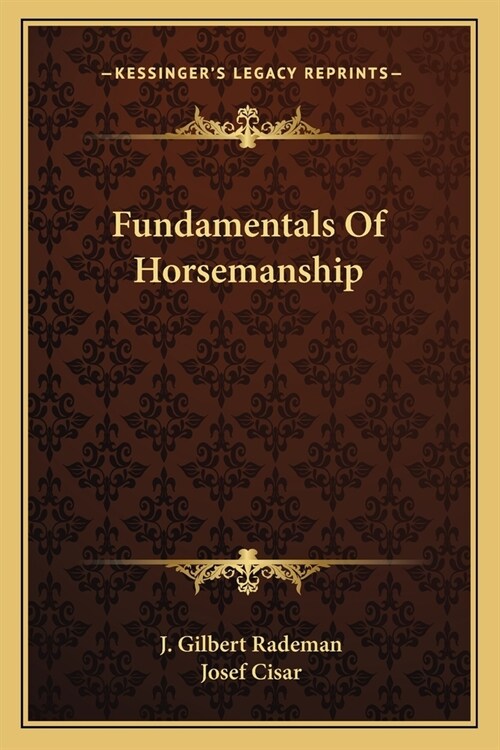 Fundamentals Of Horsemanship (Paperback)