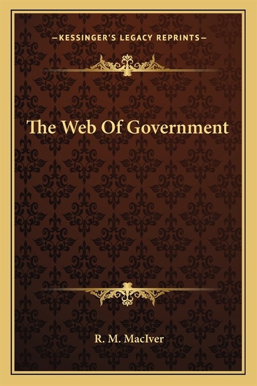 The Web Of Government (Paperback)