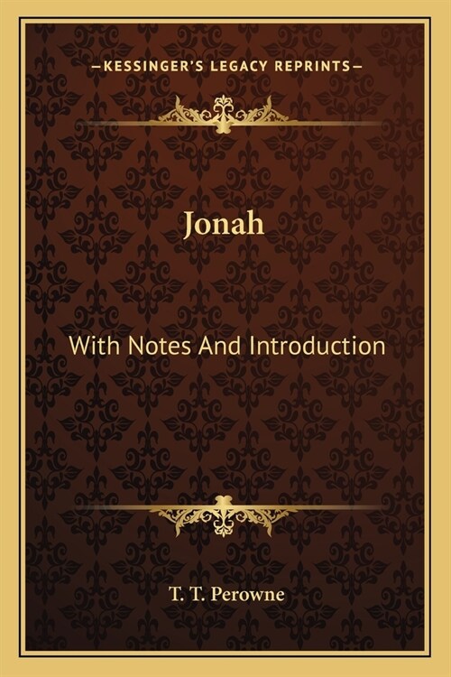 Jonah: With Notes And Introduction (Paperback)