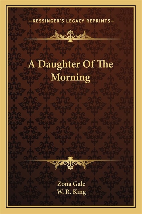 A Daughter Of The Morning (Paperback)