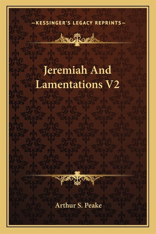 Jeremiah And Lamentations V2 (Paperback)
