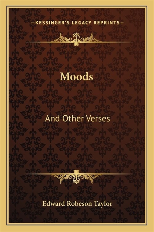 Moods: And Other Verses (Paperback)