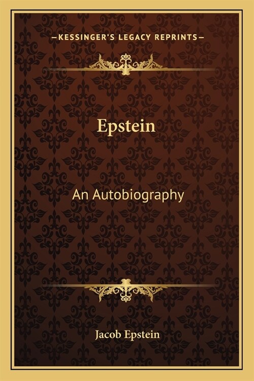 Epstein: An Autobiography (Paperback)