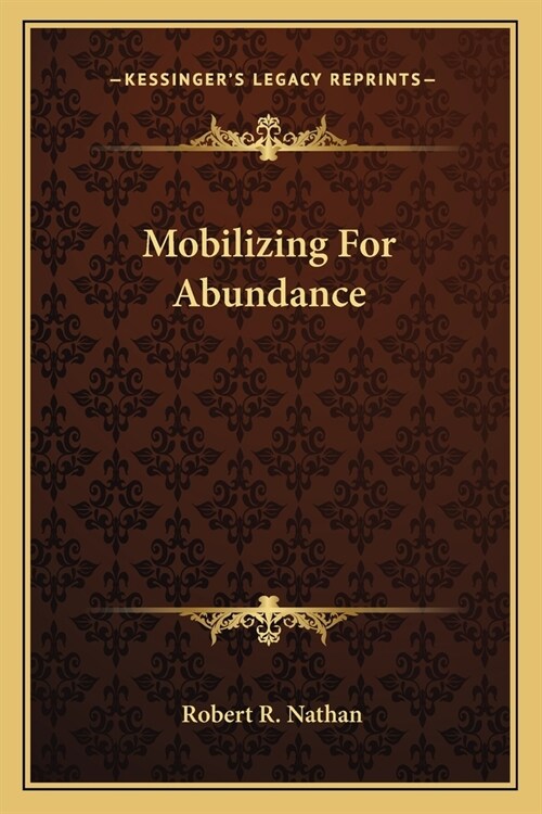 Mobilizing For Abundance (Paperback)