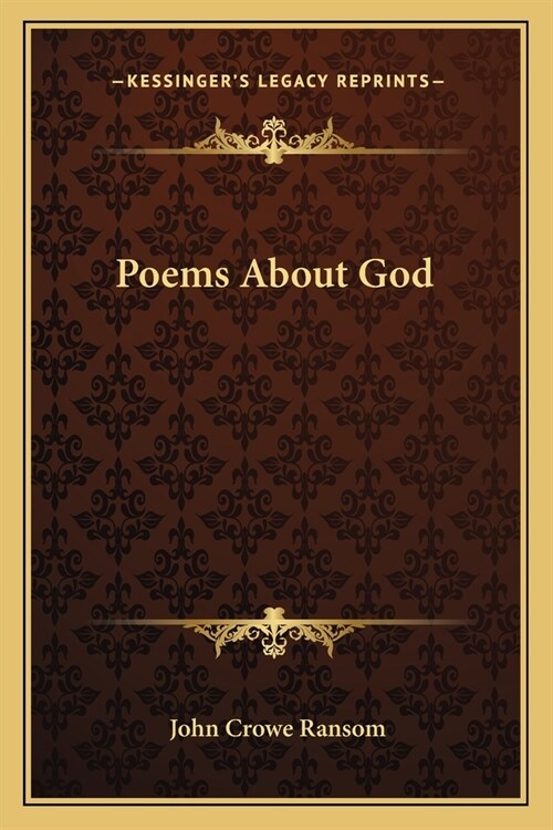 Poems About God (Paperback)