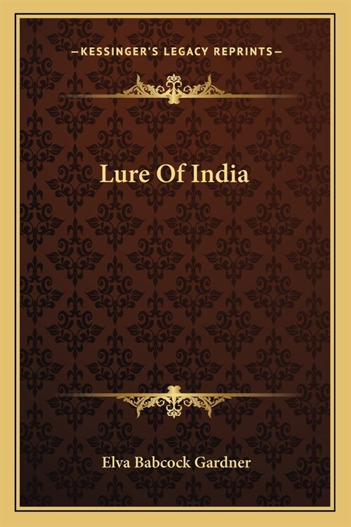 Lure Of India (Paperback)