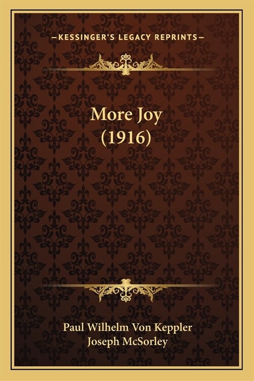 More Joy (1916) (Paperback)