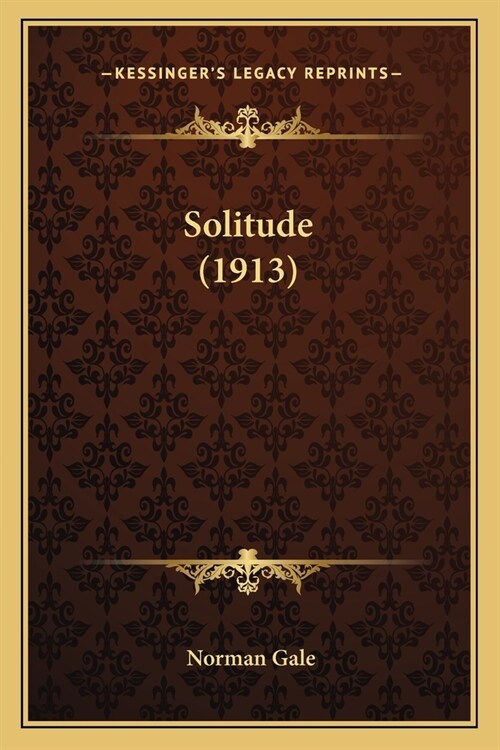 Solitude (1913) (Paperback)