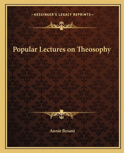 Popular Lectures on Theosophy (Paperback)