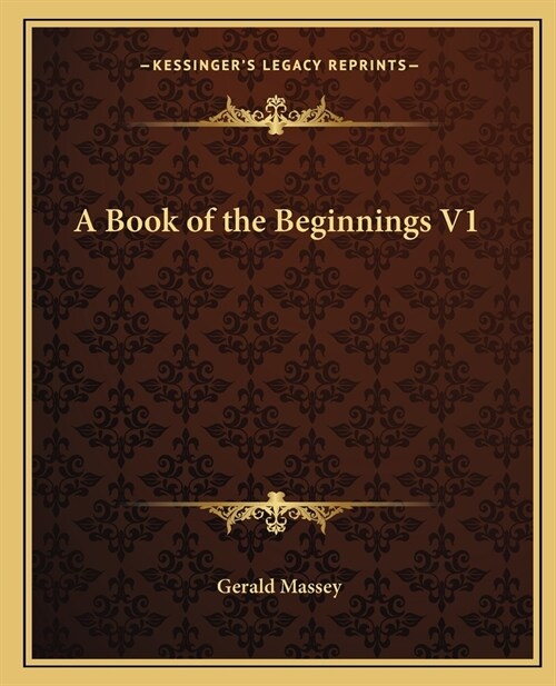 A Book of the Beginnings V1 (Paperback)
