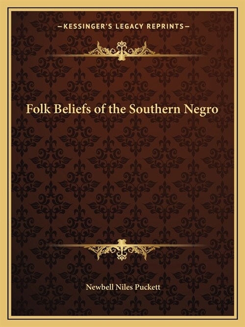 Folk Beliefs of the Southern Negro (Paperback)