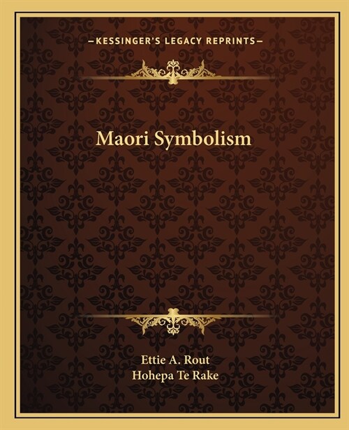 Maori Symbolism (Paperback)