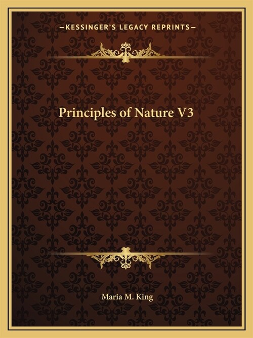 Principles of Nature V3 (Paperback)