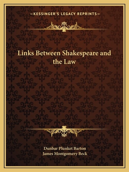 Links Between Shakespeare and the Law (Paperback)