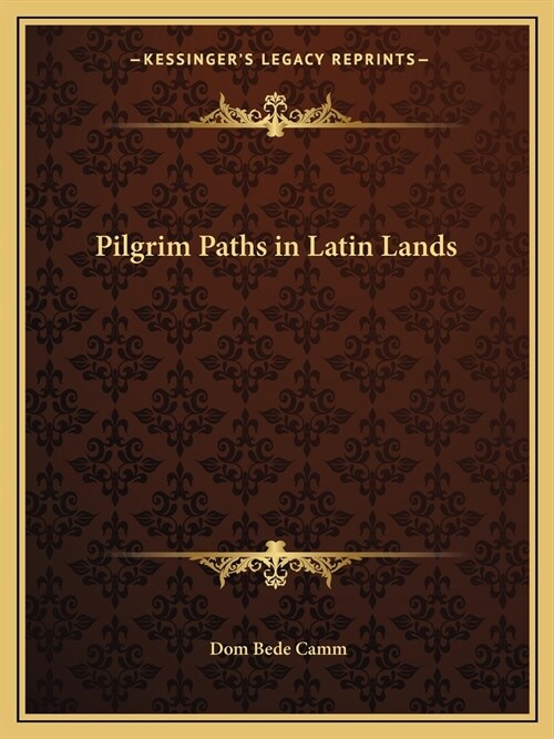 Pilgrim Paths in Latin Lands (Paperback)