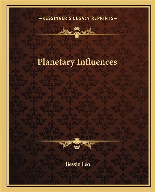 Planetary Influences (Paperback)