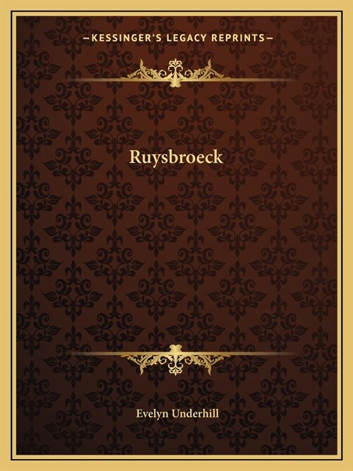Ruysbroeck (Paperback)
