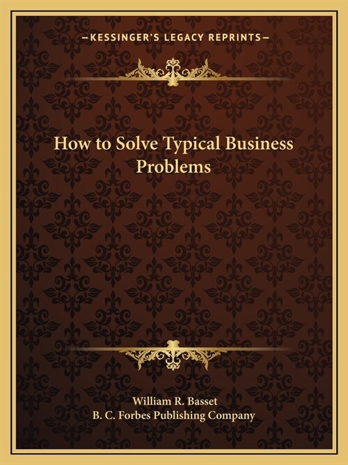 How to Solve Typical Business Problems (Paperback)