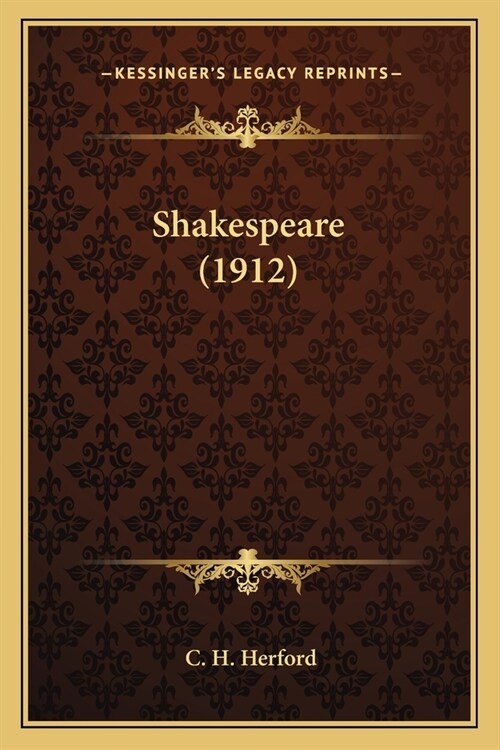 Shakespeare (1912) (Paperback)