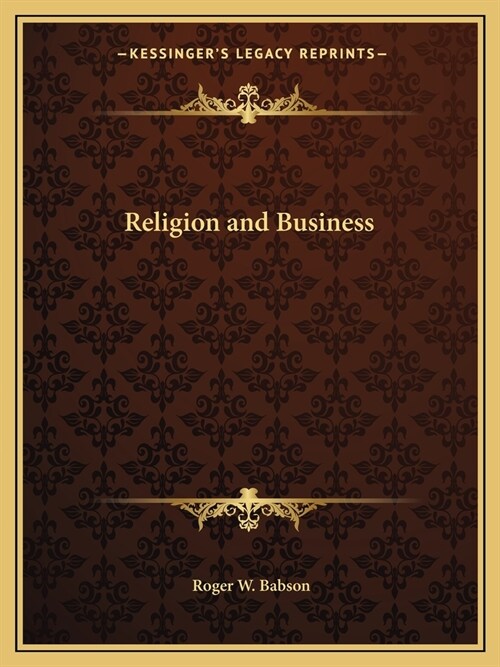 Religion and Business (Paperback)