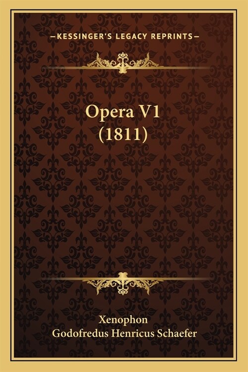 Opera V1 (1811) (Paperback)