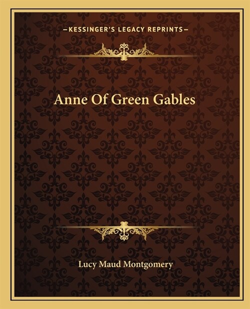 Anne Of Green Gables (Paperback)