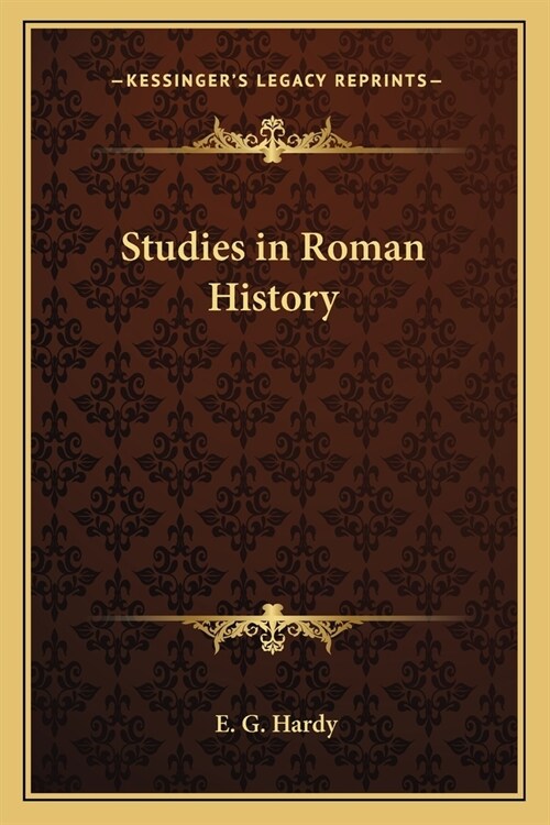 Studies in Roman History (Paperback)