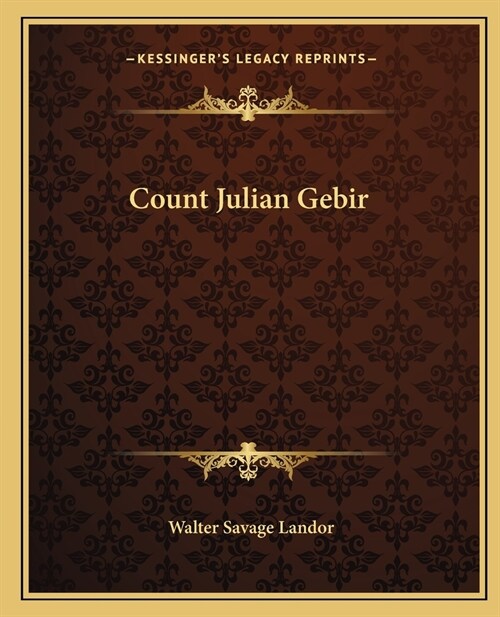 Count Julian Gebir (Paperback)