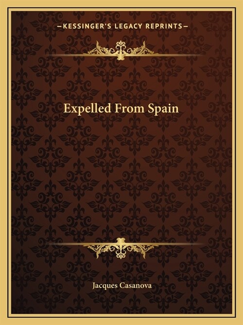 Expelled From Spain (Paperback)