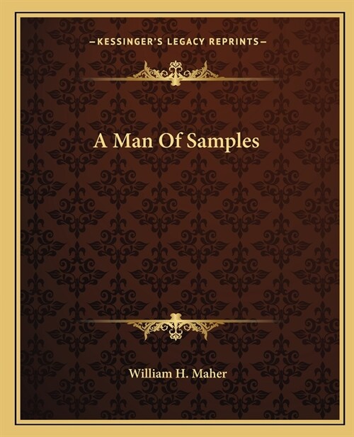A Man Of Samples (Paperback)