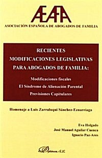 Recientes modificaciones legislativas para abogados de familia/ Recent legislative amendments to family lawyers (Paperback)