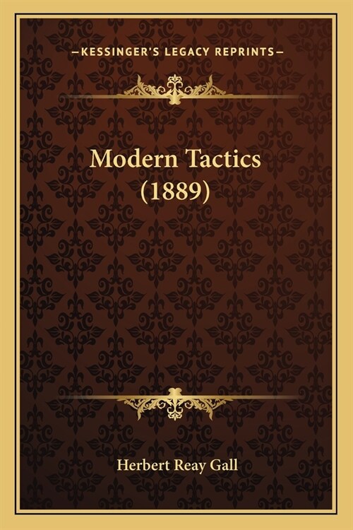 Modern Tactics (1889) (Paperback)