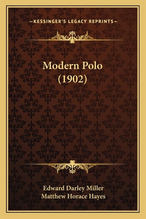 Modern Polo (1902) (Paperback)