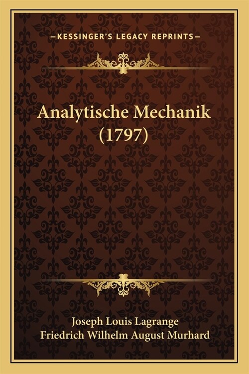 Analytische Mechanik (1797) (Paperback)